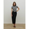 Jupe midi en jacquard - Draped belt skirt - Lanvin
