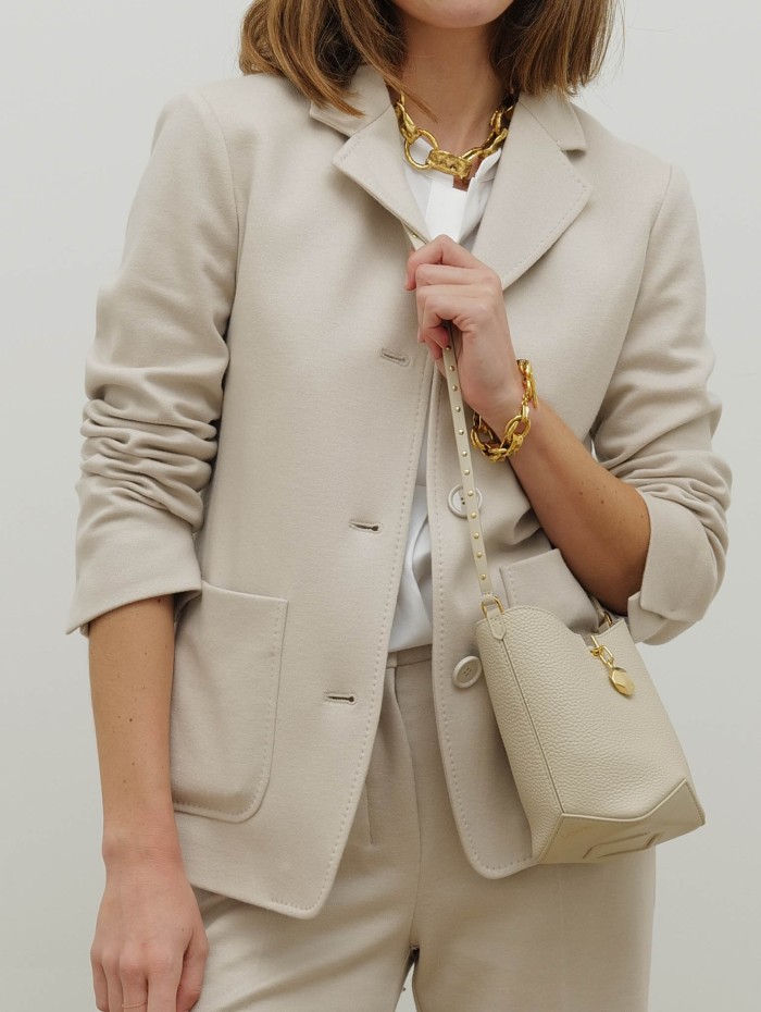 Blazer beige à simple boutonnage  - Smmfata - Max mara