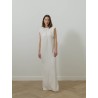 Robe longue en charmeuse - Lanvin