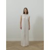 Robe longue en charmeuse - Lanvin