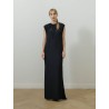 Robe longue en charmeuse - Lanvin