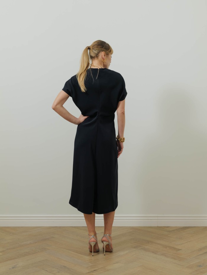 Robe col V navy - Kate - 26 Avenue