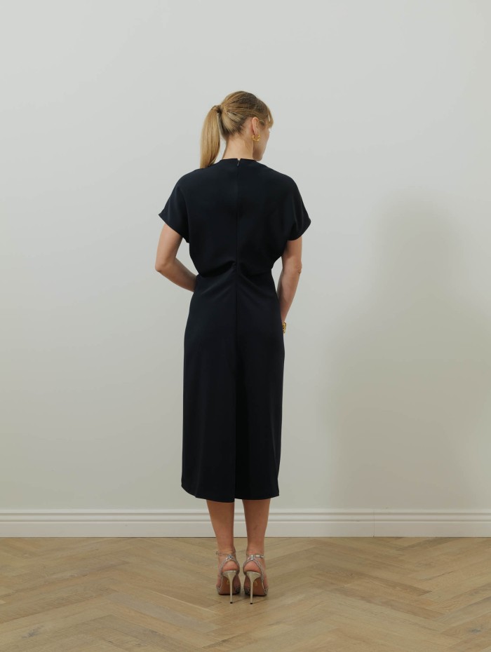 Robe col V navy - Kate - 26 Avenue