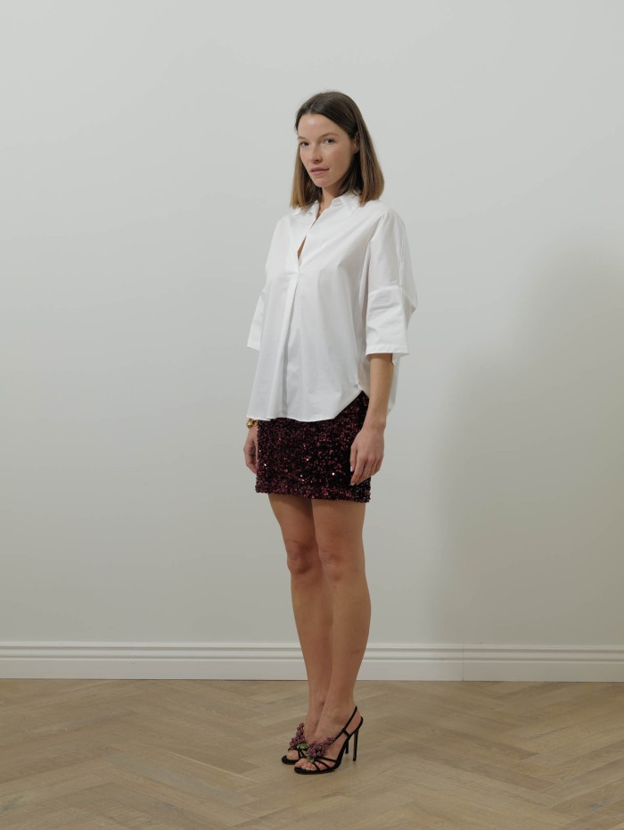 Blouse liquette blanche - Rosana - 26 Avenue