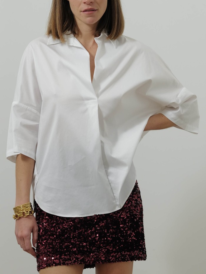 Blouse liquette blanche - Rosana - 26 Avenue