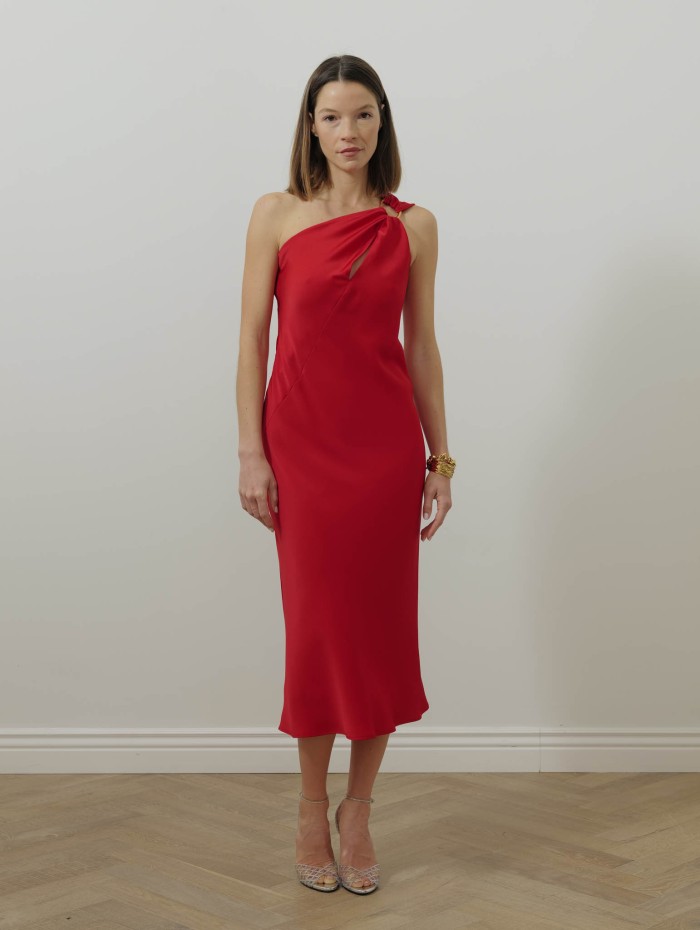 Robe asymétrique rouge - Mssentrata - Max Mara