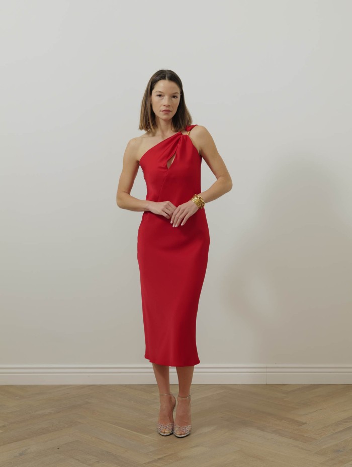 Robe asymétrique rouge - Mssentrata - Max Mara