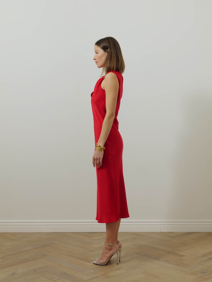 Robe asymétrique rouge - Mssentrata - Max Mara