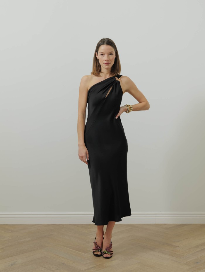 Robe asymétrique noire - Mssentrata - Max mara