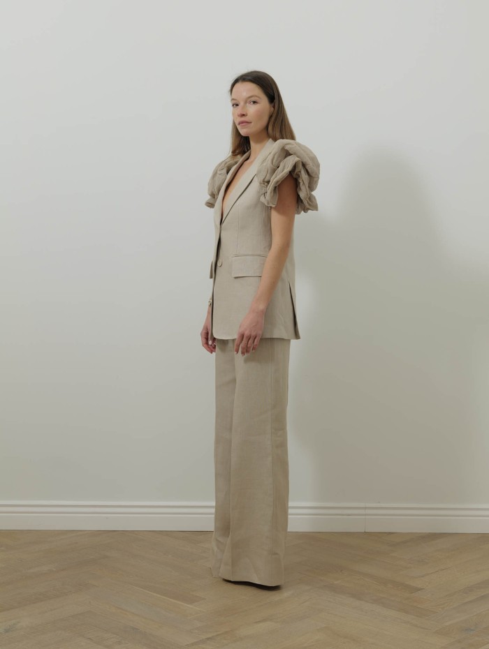 Pantalon long pur lin - Mxsangus - Max Mara