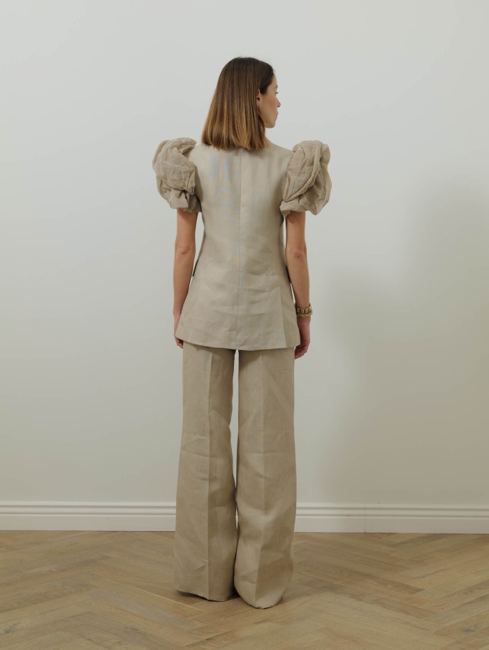 Pantalon long pur lin - Mxsangus - Max Mara