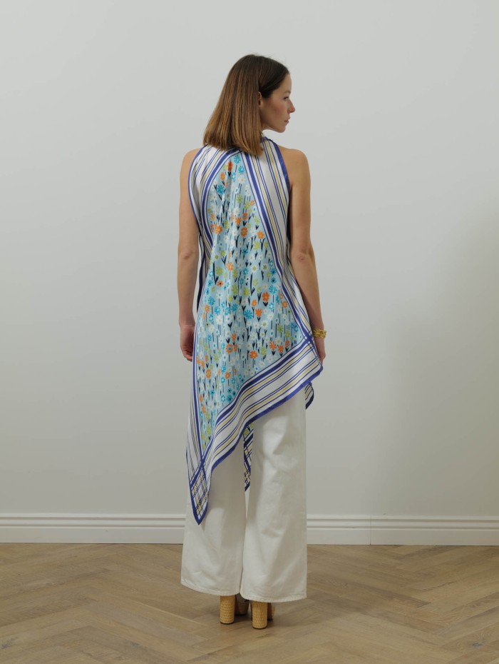 Top en soie - Small flower top - Lanvin