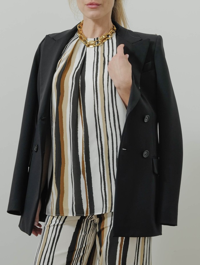 Haut sans manches en soie - Mst ancora