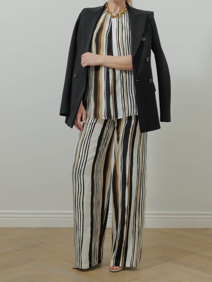 Pantalon palazzo en soie - Mstpagano - Max Mara