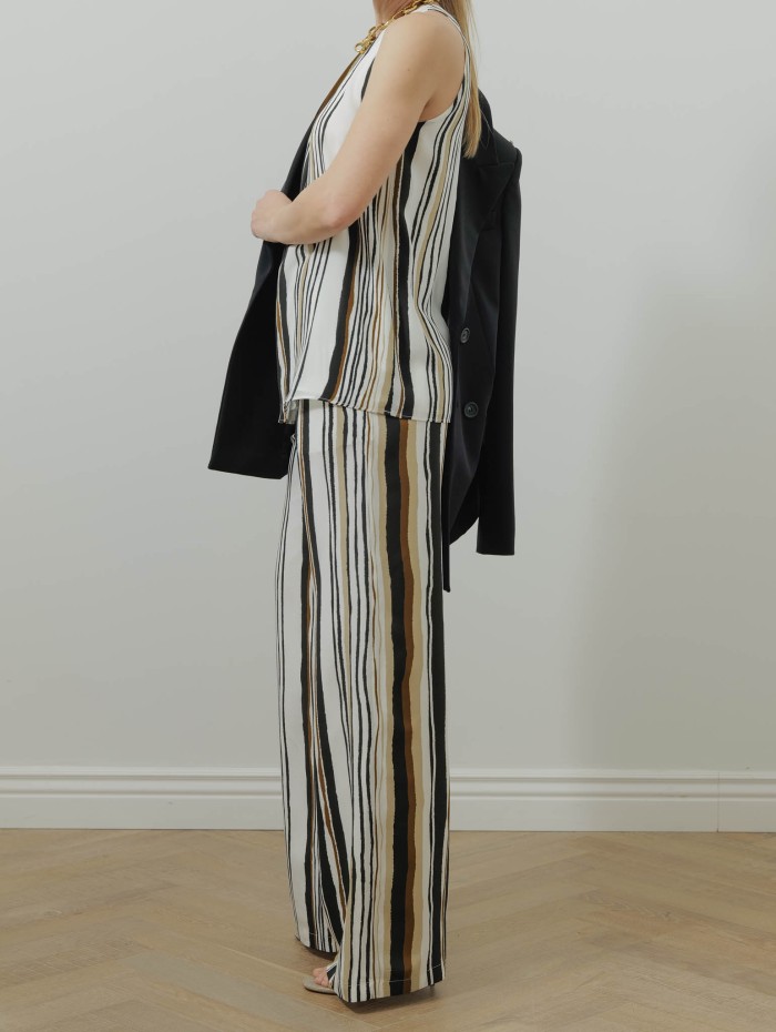 Pantalon palazzo en soie - Mstpagano - Max Mara