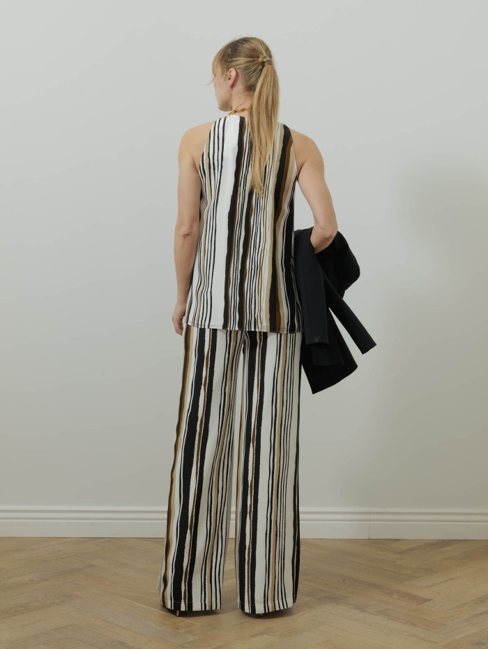 Pantalon palazzo en soie - Mstpagano - Max Mara