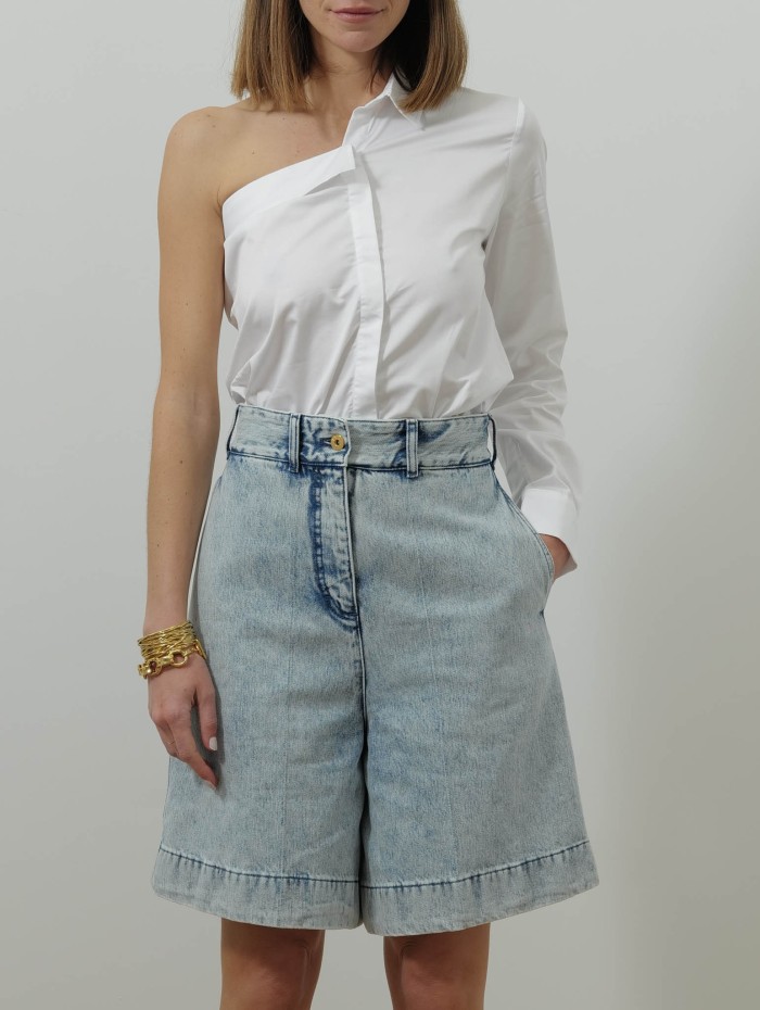 Chemise asymétrique en popeline de coton - Julia - Andréa Lev