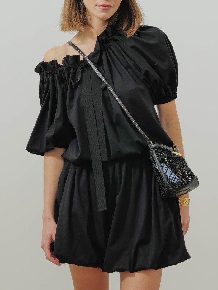 Robe courte en coton - Volume mini jersey dress - Patou