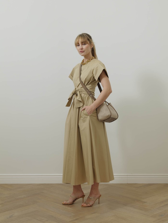 Robe midi nouée - Safari - Patou