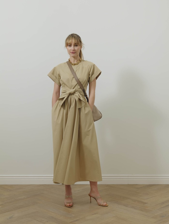 Robe midi nouée - Safari - Patou