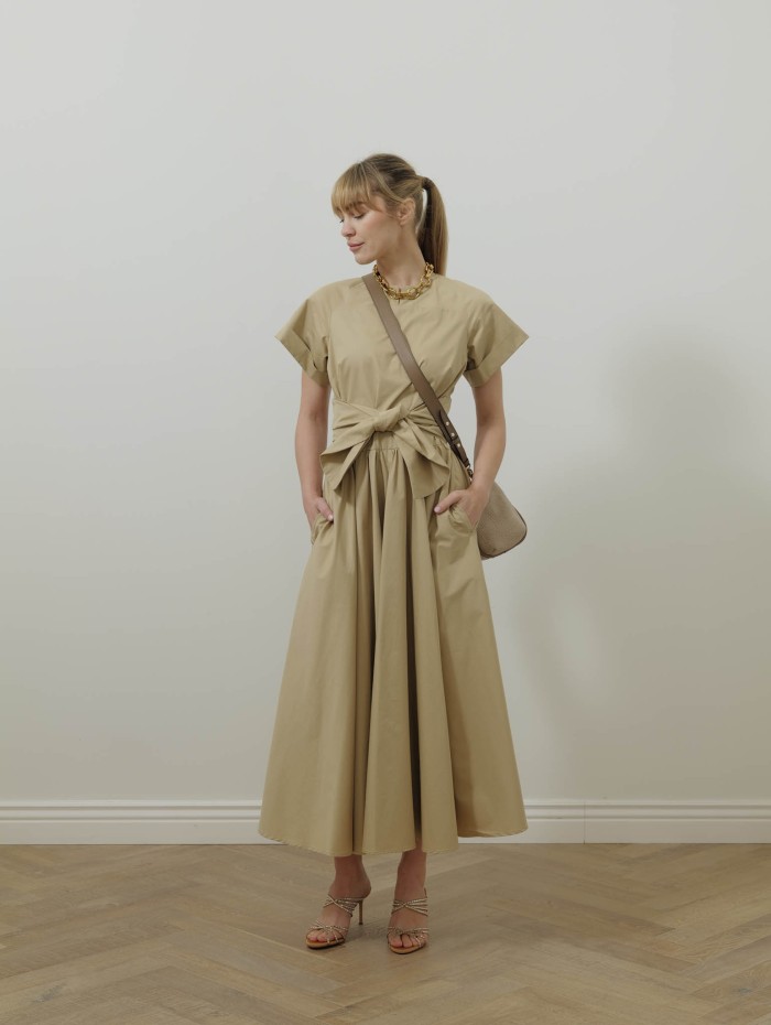 Robe midi nouée - Safari - Patou