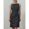 Robe mi-longue à pois - Pencil midi dress - Patou