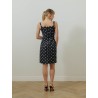 Robe mi-longue à pois - Pencil midi dress - Patou