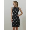 Robe mi-longue à pois - Pencil midi dress - Patou