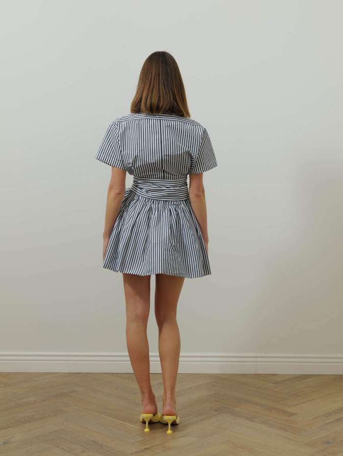 Chemise à rayures - Bleu et blanche - Patou