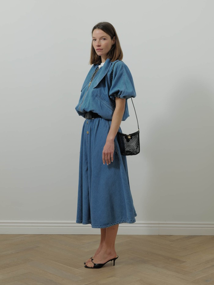 Veste courte à noeud - Bleu - Patou