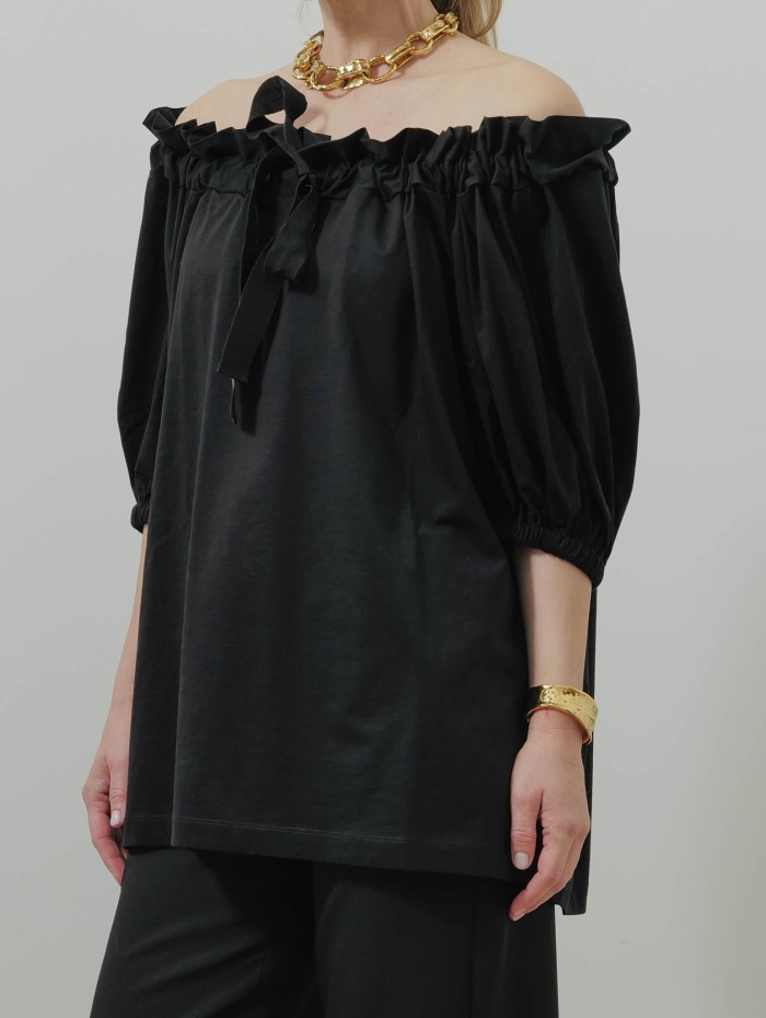 Haut en coton - Noir - Patou