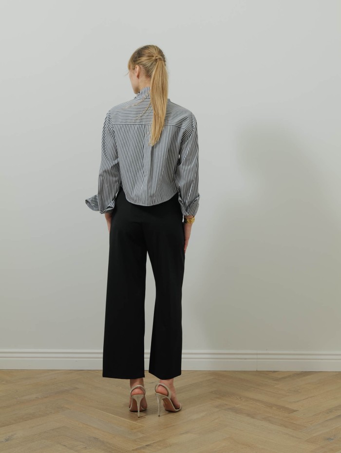 Chemise noire et blanche à rayures - Quagga - Max Mara