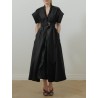 Robe midi ceinturée - Belted dress midi - Lanvin