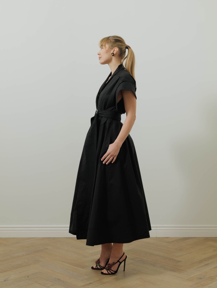 Robe midi ceinturée - Belted dress midi - Lanvin