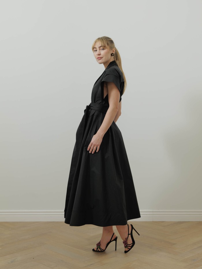 Robe midi ceinturée - Belted dress midi - Lanvin