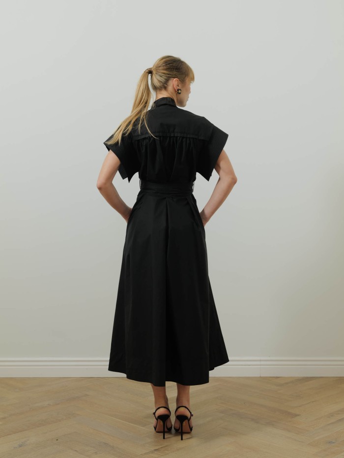 Robe midi ceinturée - Belted dress midi - Lanvin