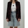 Blazer à sequins - Bordeaux - 26 Avenue