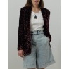 Blazer à sequins - Bordeaux - 26 Avenue