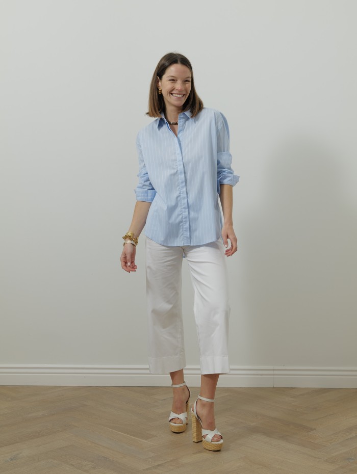 Chemise à rayures en coton - Boyfriend - Andréa Lev