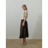 Jupe en coton marron  - Lisa - 26 Avenue