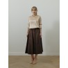 Jupe en coton marron  - Lisa - 26 Avenue