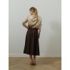 Jupe en coton marron  - Lisa - 26 Avenue