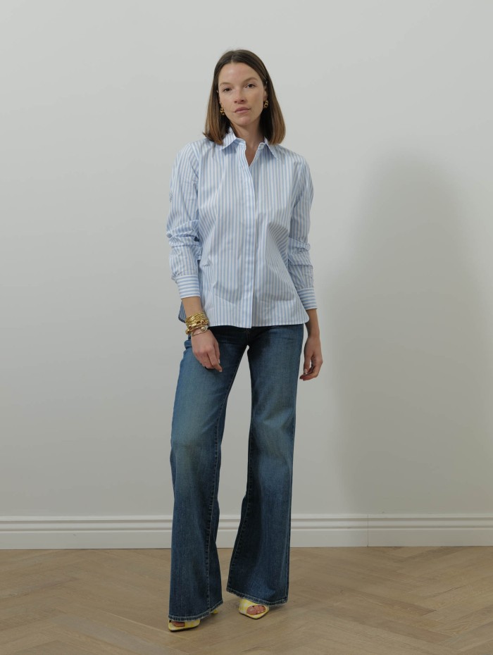 Chemise bleu à rayures - Maccenni - Max Mara