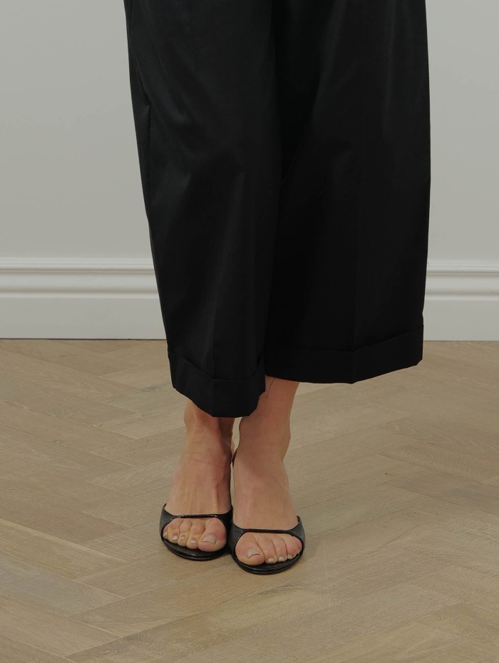 Mules en cuir - Lux waternsnake - Francesco Russo