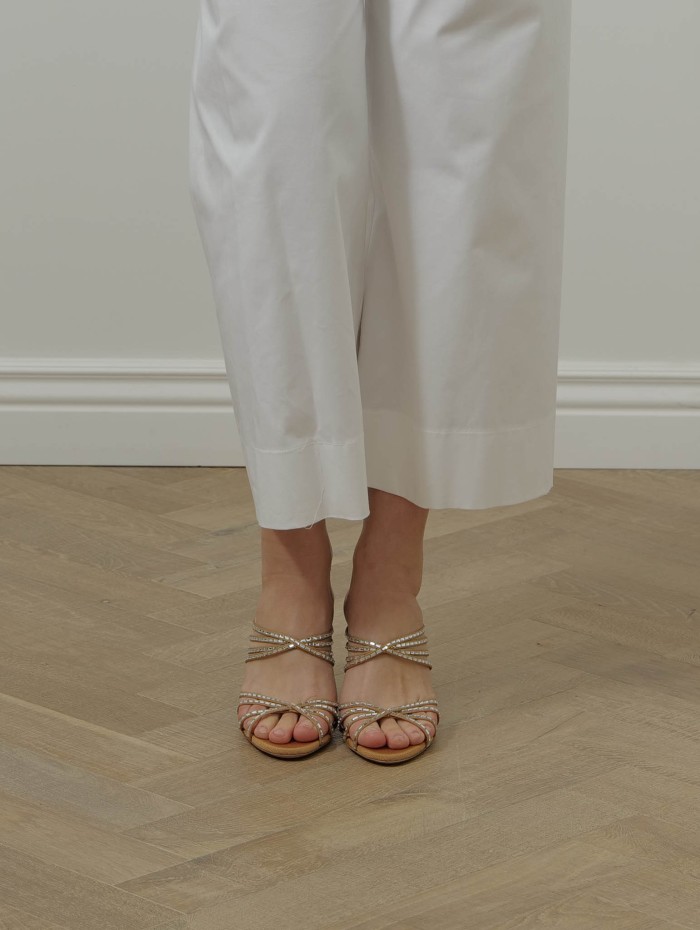 Mules à talons - Tell Me Crystal 75 - Aquazzura