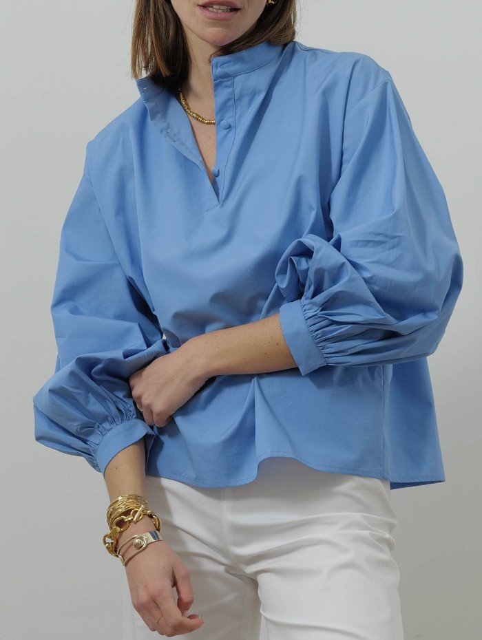 Blouse oversize en popeline de coton - Polly - Andréa Lev