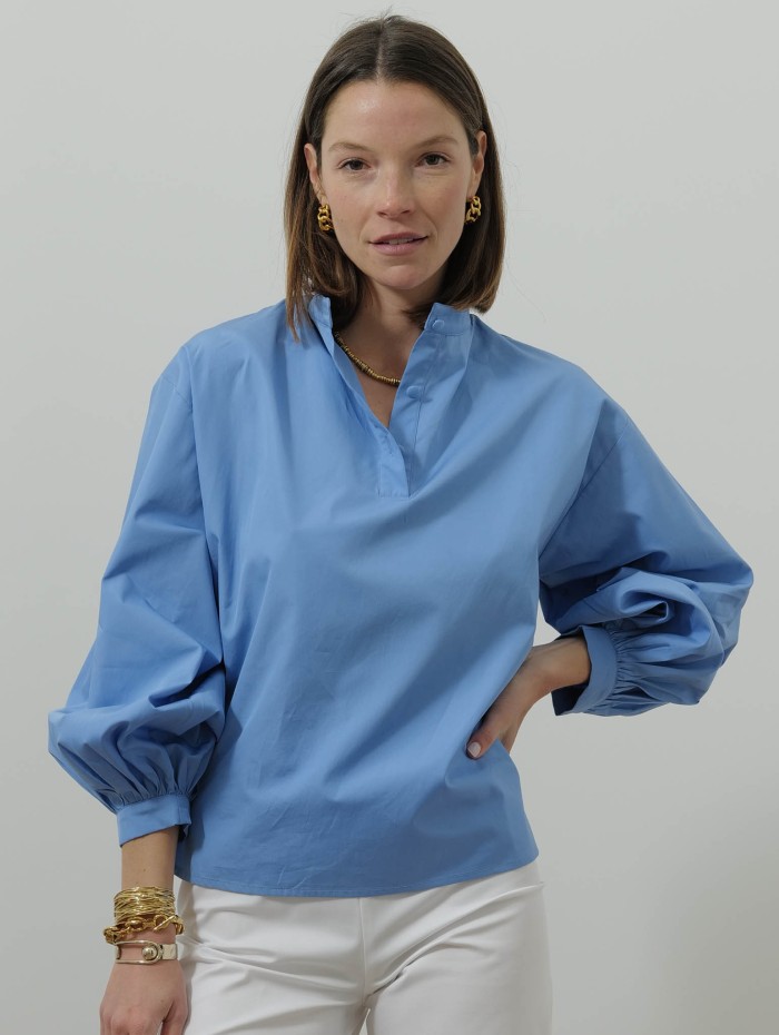 Blouse oversize en popeline de coton - Polly - Andréa Lev