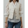 Gilet en lin beige - Mxmcalibri - Max Mara