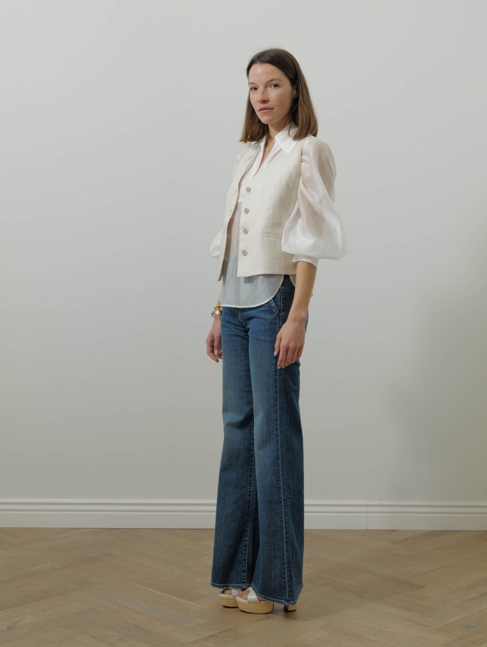 Gilet en lin beige - Mxmcalibri - Max Mara