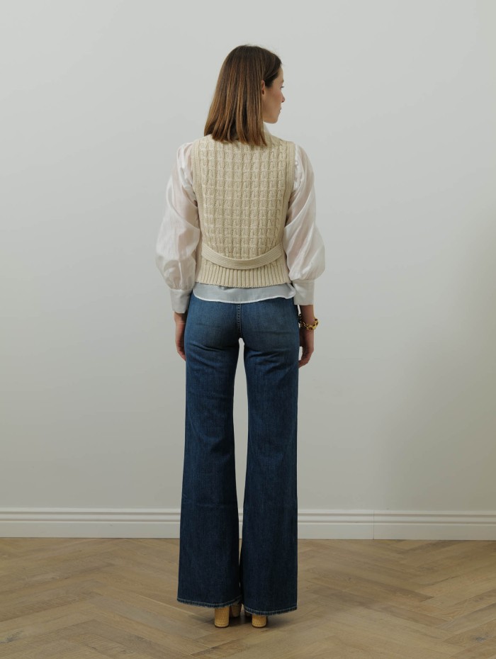 Gilet en lin beige - Mxmcalibri - Max Mara